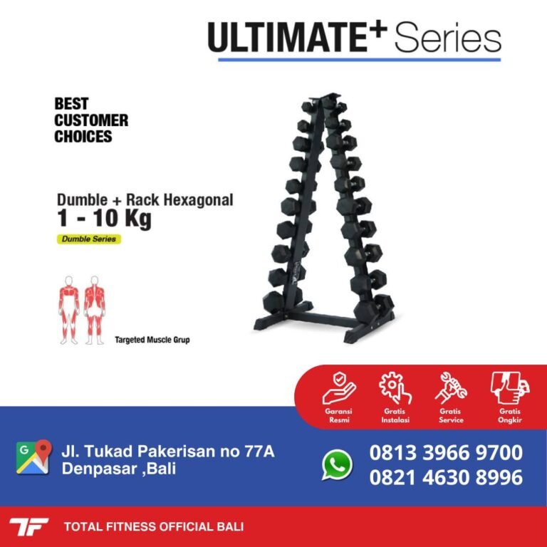 total fitness official bali - dumbbell rack premium ultimate series - produk import - distributor resmi indonesia