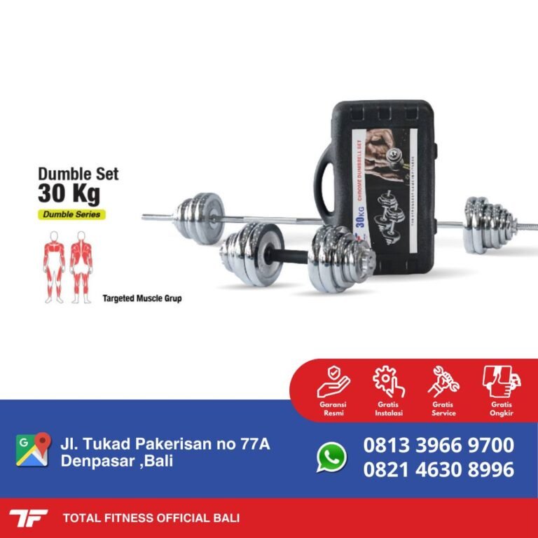 total fitness official bali - dumbbell set 30kg - produk import - distributor resmi indonesia